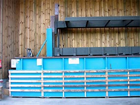 Tauchbecken der Imprägnieranlage